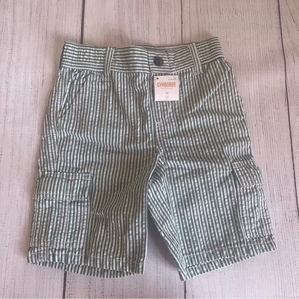 Gymboree Summer Guy Seersucker Cargo Short size 3T